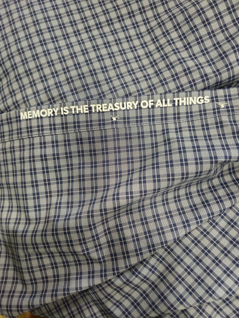 RHONE Blue and White Checked Dress Shirt Size S - Picture 4 of 6